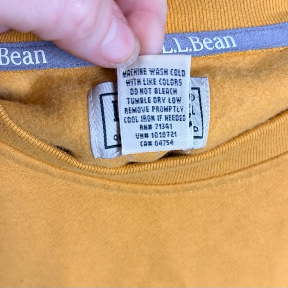 L.L. Bean Colorblock Sweatshirt - Yellow, Pink, Blue - Picture 4 of 6
